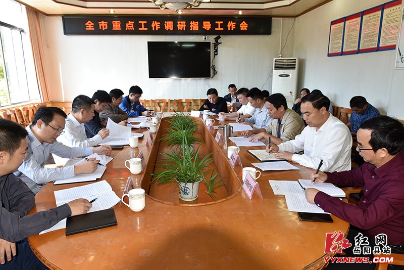 市重点工作调研组来我县指导工作