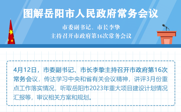 图解：岳阳市人民政府第16次常务会议
